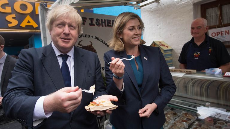 Boris Johnson is thought to be preparing a leadership bid, while Penny Mordaunt announced she was running on Friday