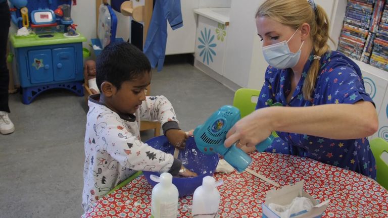 Health charity Starlight says access to &#39;play therapy&#39; in hospitals has fallen since the pandemic, partly due to funding pressures, but also because of concerns about controlling infection.
