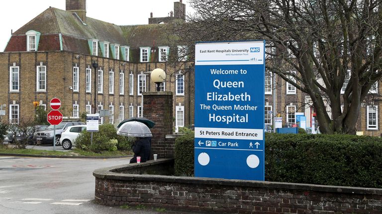 The Queen Elizabeth The Queen Mother Hospital in Margate, Kent