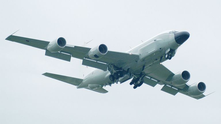 Royal Air Force 51 Squadron Boeing RC -135 Rivet Joint Airborne Early Warning Surveillance Aircraft, RAF Waddington, Lincolnshire

Jul 2014