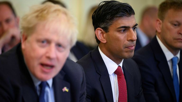 Boris Johnson and Rishi Sunak