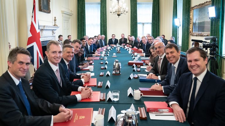   Prime Minister Rishi Sunak holds his first Cabinet meeting in Downing Street