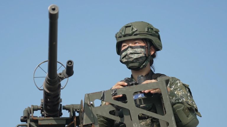 Tayvan, Çin ile gerilim devam ederken savaş için prova yapıyor