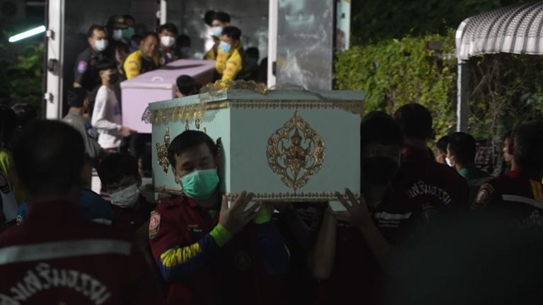 At least 38 dead including children after mass shooting at day care centre in Thailand