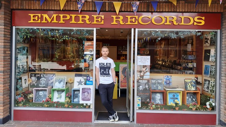 Pocket Gods have sold a copy of their latest album Vegetal Digital, run by manager Dave Burgess, for £1m at Empire Records in St Albans