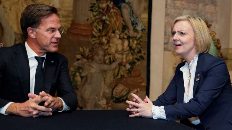Ms Truss with Dutch PM Mark Rutte