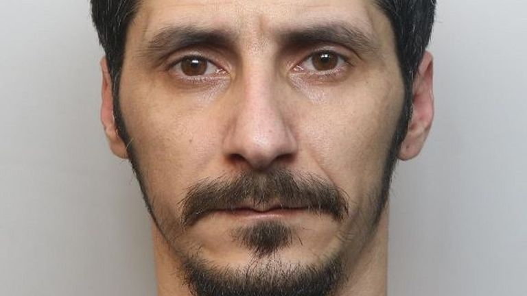 Undated handout photo issued by Derbyshire Police of Vasile Culea, 34, who has been convicted of brutally murdering an 86-year-old woman in her home after savagely beating, gagging and tying up the pensioner, before abandoning her to die. Issue date: Tuesday October 25, 2022.
