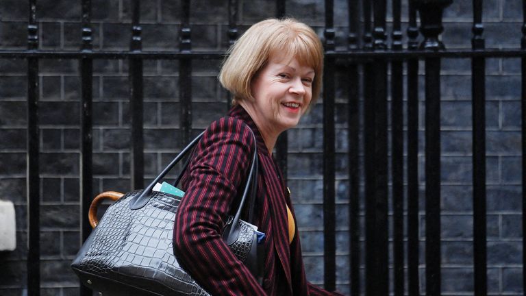 British Parliamentary Secretary to the Treasury (Chief Whip) Wendy Morton leaves Downing Street in London, Britain October 20, 2022. REUTERS/Toby Melville