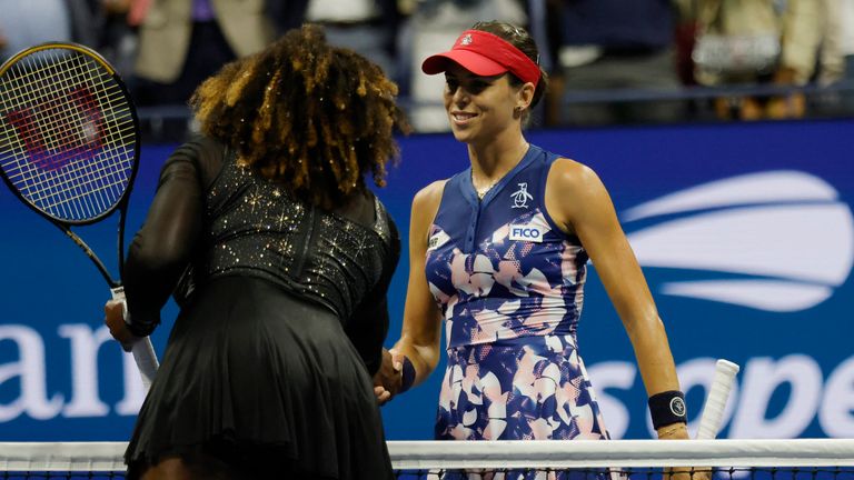 Williams was defeated by Ajla Tomljanovic at US Open. Pic: Geoff Burke-USA TODAY Sports/Reuters
