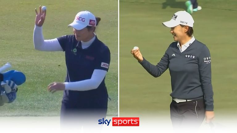 Na Yeon Choi And Ariya Jutanugarn Hit Holes In One At Bmw Ladies Championship Video Watch Tv