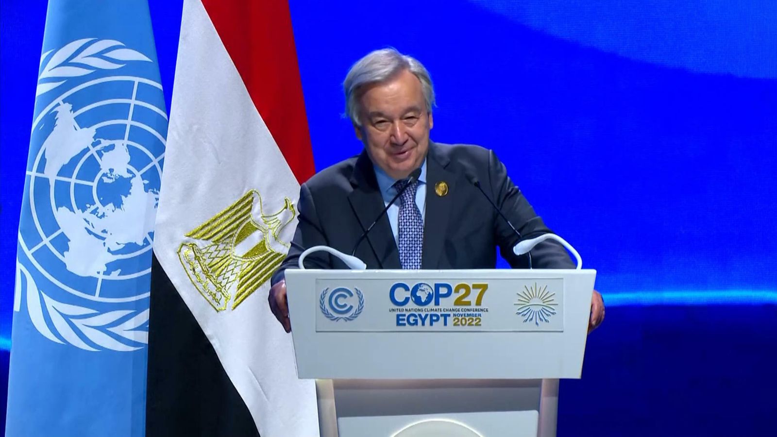 Cop27 United Nations Secretary General Antonio Guterres Was Given The Wrong Speech At A Session 