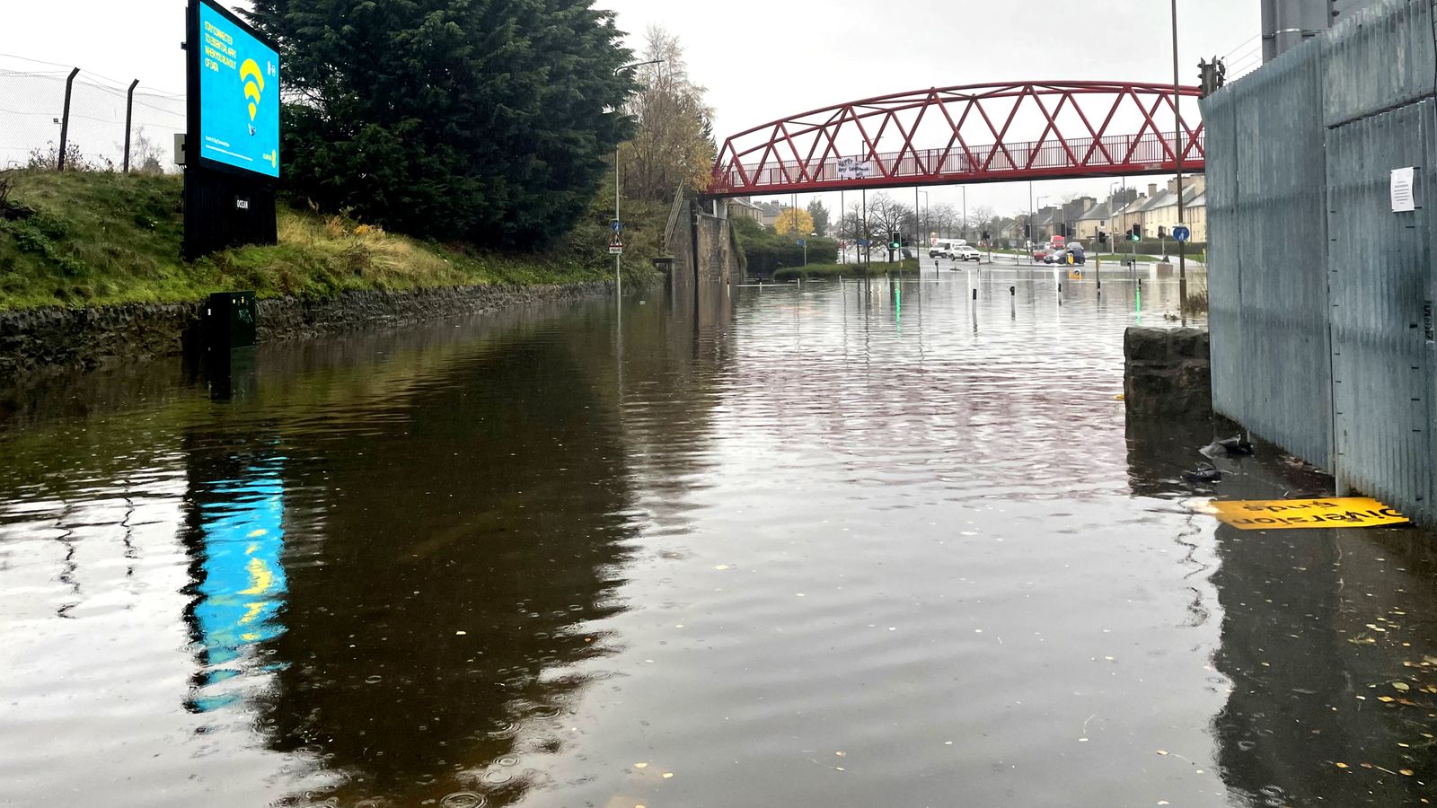 UK weather: Report of woman swept into River Don as widespread flooding hits Scotland