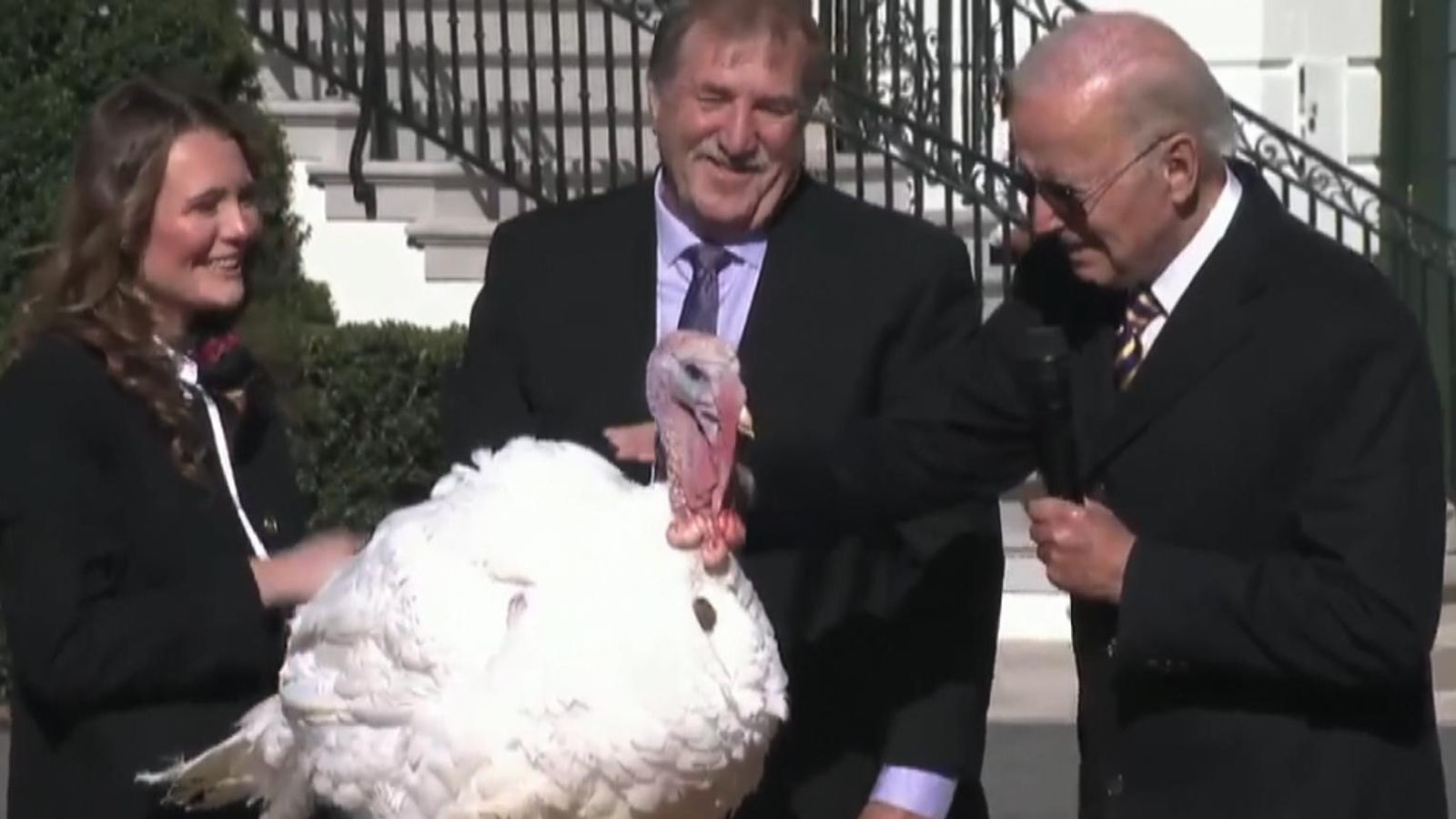 Joe Biden's punladen turkey pardoning for Thanksgiving sees Chocolate