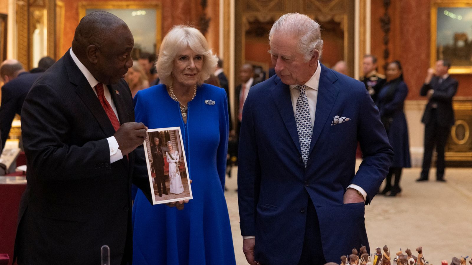 King Charles hosts first state visit as monarch - with South African President Cyril Ramaphosa attending Buckingham Palace and Parliament on day one