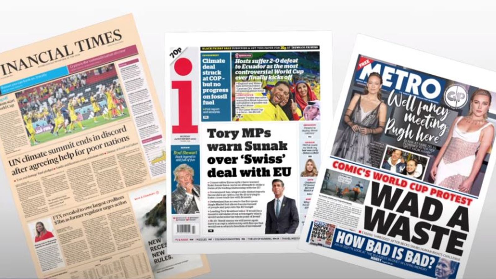 Press Preview Monday's papers News UK Video News Sky News