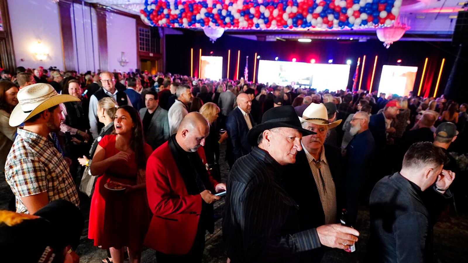 Inside a Republican election party as celebrations descend into disappointment and fraud claims