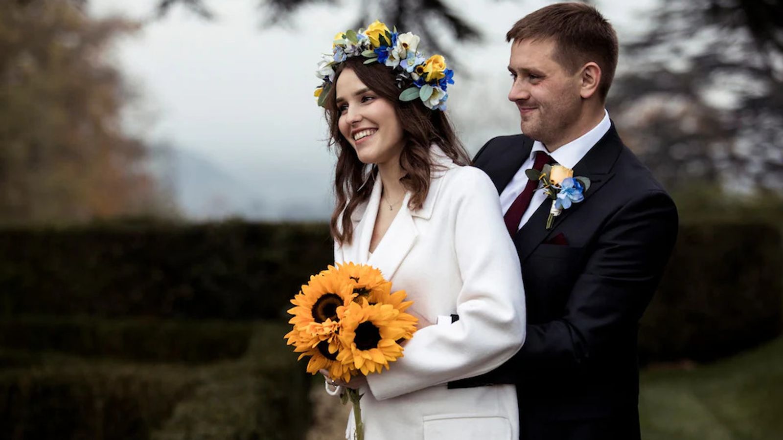 Ukrainian couple whose wedding was scuppered by Russian invasion marry
