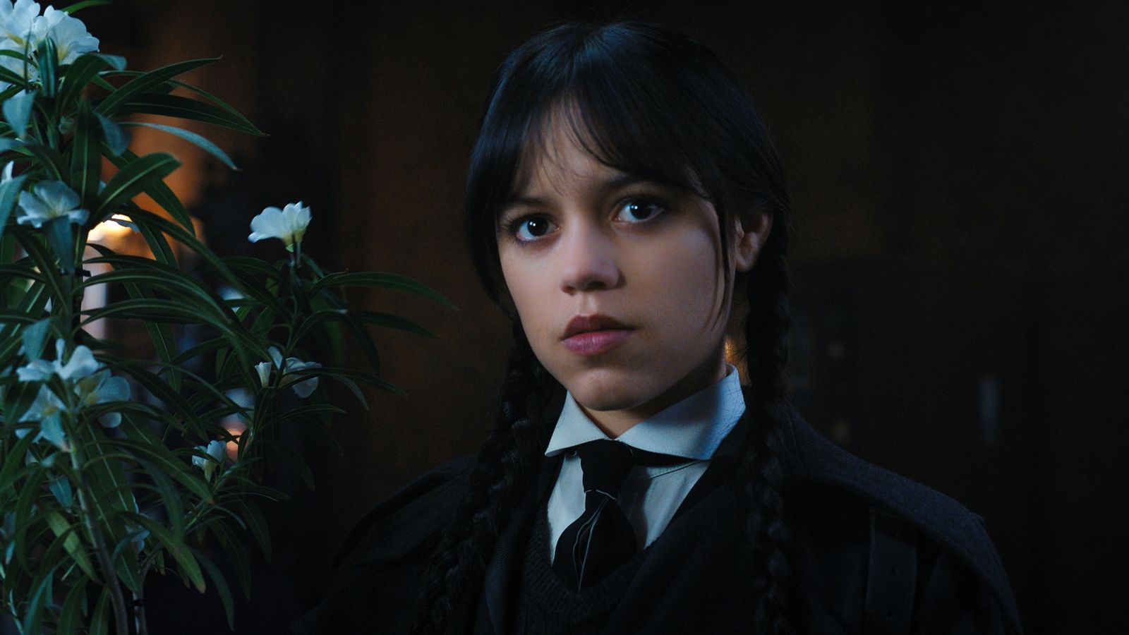 Backstage with... Jenna Ortega and Gwendoline Christie as Wednesday Addams  returns to screens | Ents & Arts News | Sky News