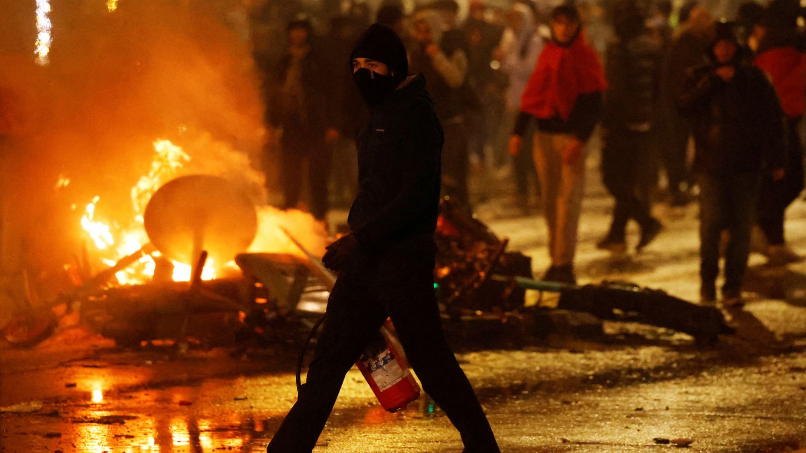 Riots erupt in Belgian and Dutch cities after Morocco pull off World Cup upset beating Belgium