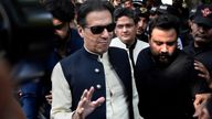 Imran Khan in Islamabad, Pakistan in October. Pic: AP
