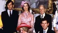 King Charles, who was then Prince of Wales, with Lady Susan Hussey, top centre, in 1982