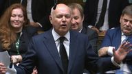 Conservative Party MP Iain Duncan Smith speaks in the chamber of the House of Commons, Westminster, as MPs gather to pay tribute to Conservative MP Sir David Amess, who died on Friday after he was stabbed several times during a constituency surgery in Leigh-on-Sea, Essex.