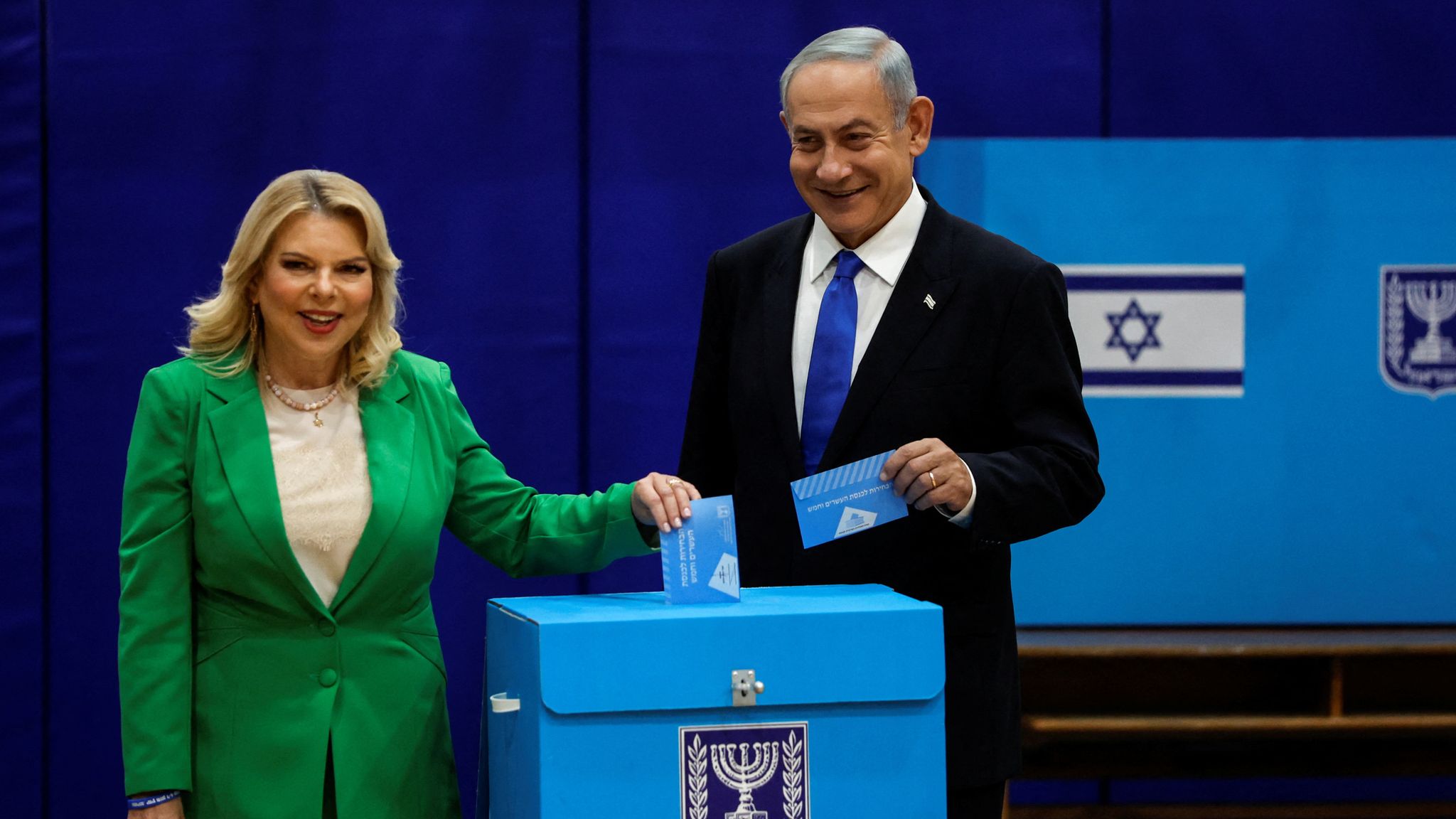 Benjamin Netanyahu and allies seen winning narrow majority in Israeli  election - exit polls | World News | Sky News