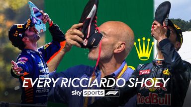 The expert of the shoey! | Daniel Ricciardo's iconic F1 celebration