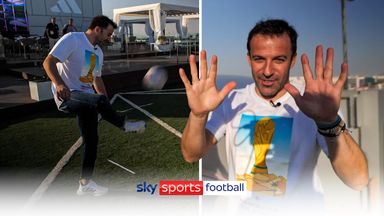 Italian legend Del Piero shows quality in football tennis challenge!