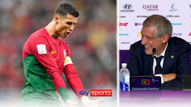 Portugal boss laughs when questioned about Ronaldo's denied goal