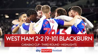 West Ham 2-2 Blackburn (9-10 on pens)
