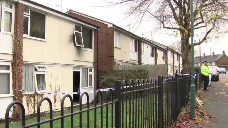Man questioned over flat fire in Nottingham