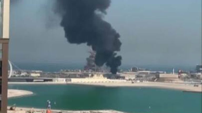 Qatar’s Ministry of Interior says a fire that broke out near a World Cup fan village is now under control after video emerged of smoke filling the sky in Lusail.