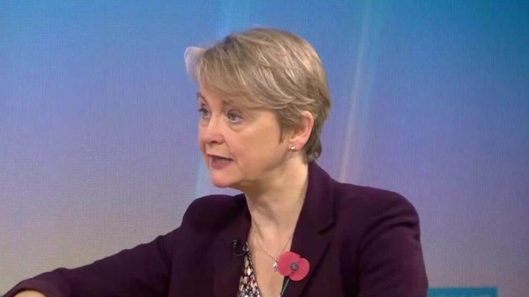 Shadow home secretary Yvette Cooper says 'It's just appalling, totally appalling language for anybody to use in a workplace.'  when asked about Gavin Williamson's bullying allegations.