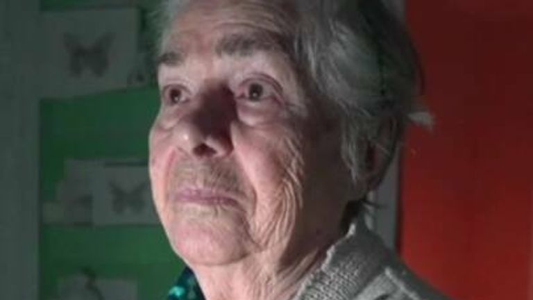 Sky&#39;s security and defence editor Deborah Haynes speaks to a 91-year-old resident of Kyiv about living without electricity, heating or hot water.