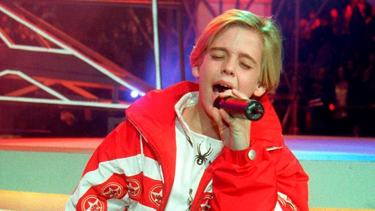 Aaron Carter pictured in 1999