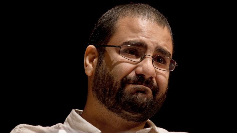 Egyptian prison authorities have intervened medically with jailed pro-democracy activist Alaa Abdel-Fattah (AP Photo/Nariman El-Mofty, File)