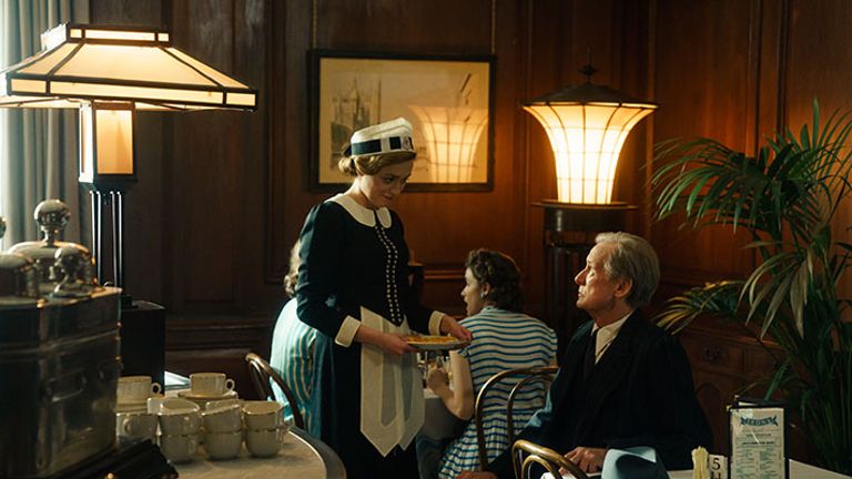 Aimee Lou Wood and Bill Nighy in Living. Pic: Sony Pictures