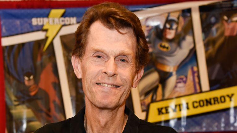 FILE - Kevin Conroy attends Florida Supercon on July 13, 2018 in Fort Lauderdale, Fla. Conroy, the prolific voice actor whose gravely voice on the ...Batman: The Animated Series" was for many Batman fans the definite sound of the Caped Crusader, died Thursday after a battle with cancer. He was 66. Warner Bros., which produced the series, announced Friday. (Photo by Michele Eve Sandberg/Invision/AP, File)
