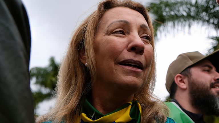 Supporters of Jair Bolsonaro protest Lula da Silva&#39;s win on the streets of São Paulo. Tania Valerio. Stuart Ramsay eyewitness