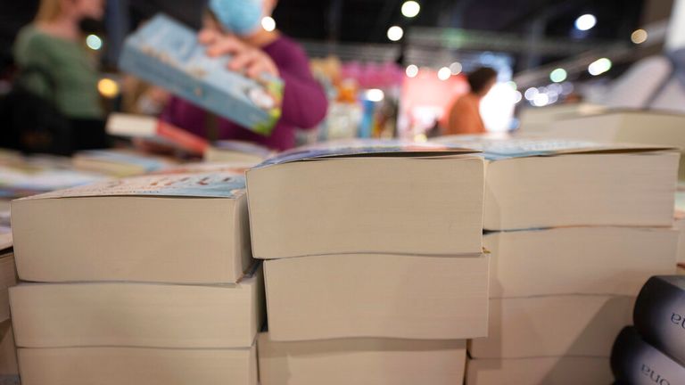  Penguin Random House booth at the Frankfurt Book Fair. 