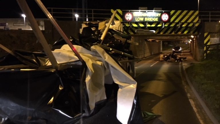 The bridge at Stuntey Road, Cambridgeshire, has been struck 12 times in the year to the end of March