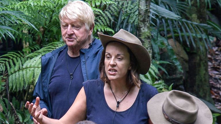 Post Bushtucker Trial: Fear Factory - Stanley Johnson and Kezia Dugdale. Pic: ITV/Shutterstock

