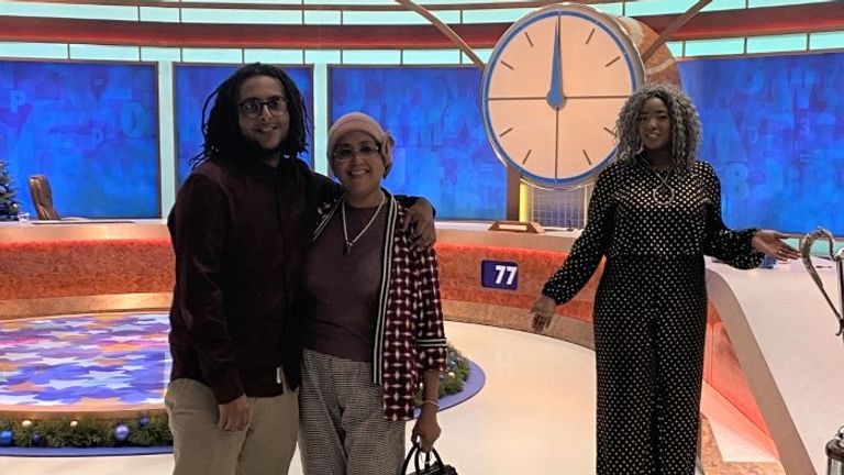 Ahmed Mohamed, pictured with his mum, was the first black contestant to become a Countdown champion, winning the 84th series in 2021