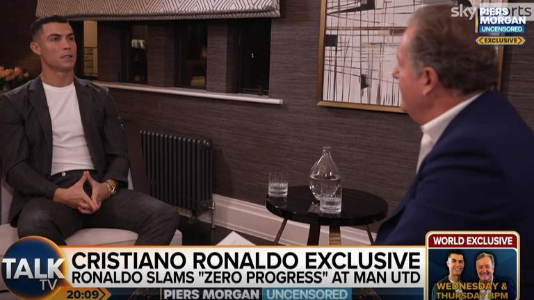 Cristiano Ronaldo speaks exclusively to Piers Morgan on Talk TV
