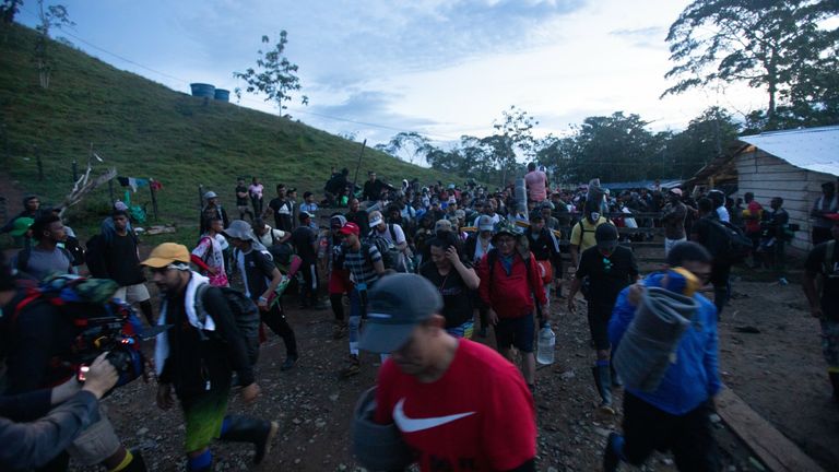 Darien Gap migrants set off