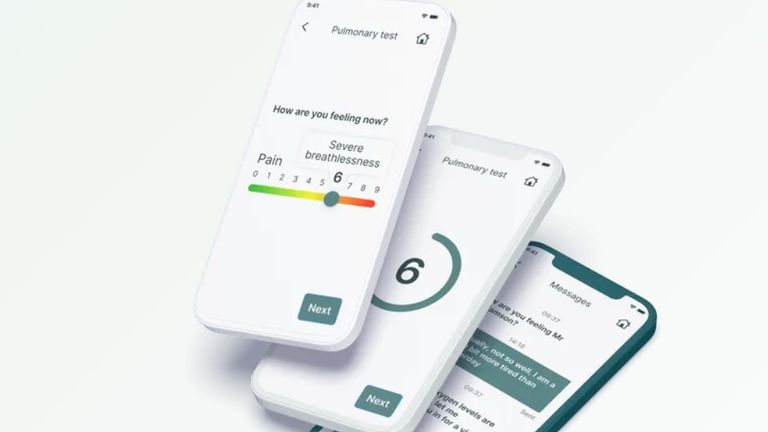 Doccla&#39;s &#39;virtual ward&#39; system allows patients at home to monitor basic health figures and for doctors in support centres to monitor them - to free up hospital beds. Pic: Doccla