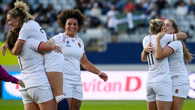 Red roses battle past Canada to book place in Rugby World
Cup final