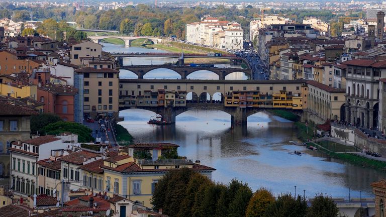 Floransa'nın Ponte Vecchio'su.  Resim: AP