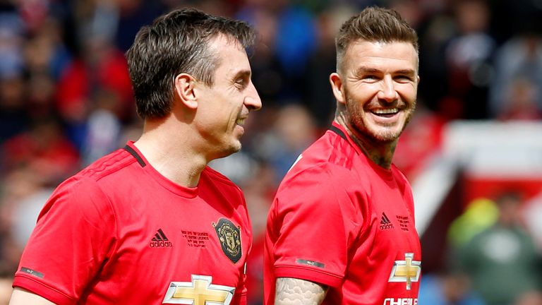 Former United players Gary Neville and David Beckham both own football clubs